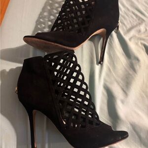 Jimmy Choo Black Lattice Heels